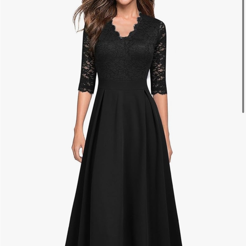 Black evening gown